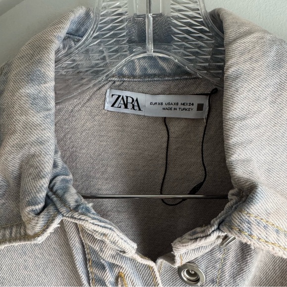 Zara Light Pink Jean Jacket - Picture 6 of 10